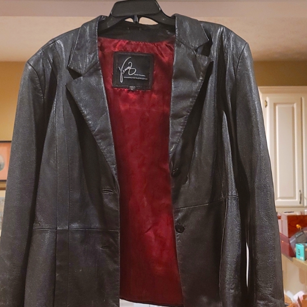 Venus Williams originalBLACK soft Leather Jacket